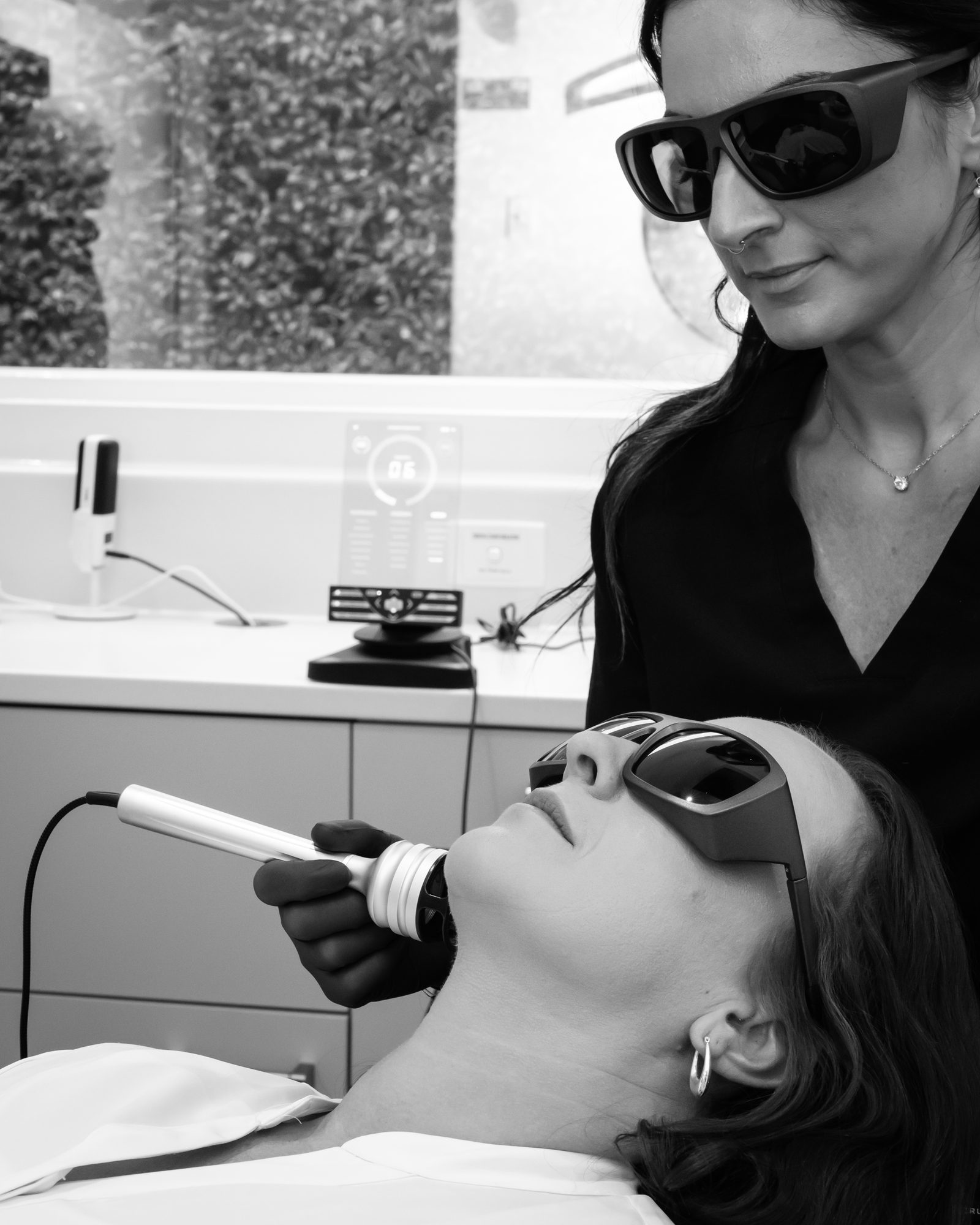 Dental laser equipment in use at Red Hill Dental Practice