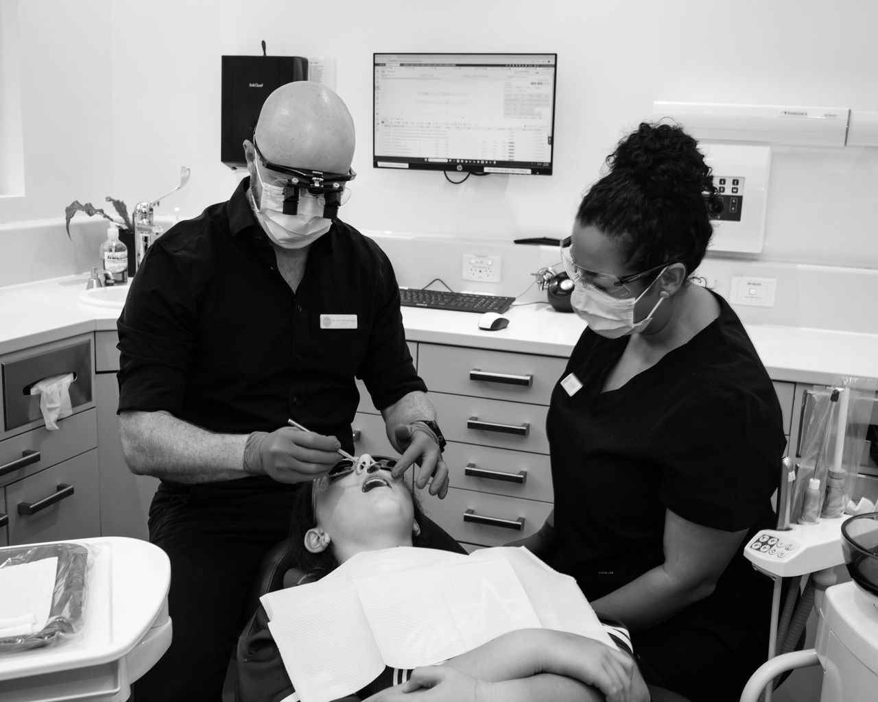 Clinical care in progress at Red Hill Dental Practice