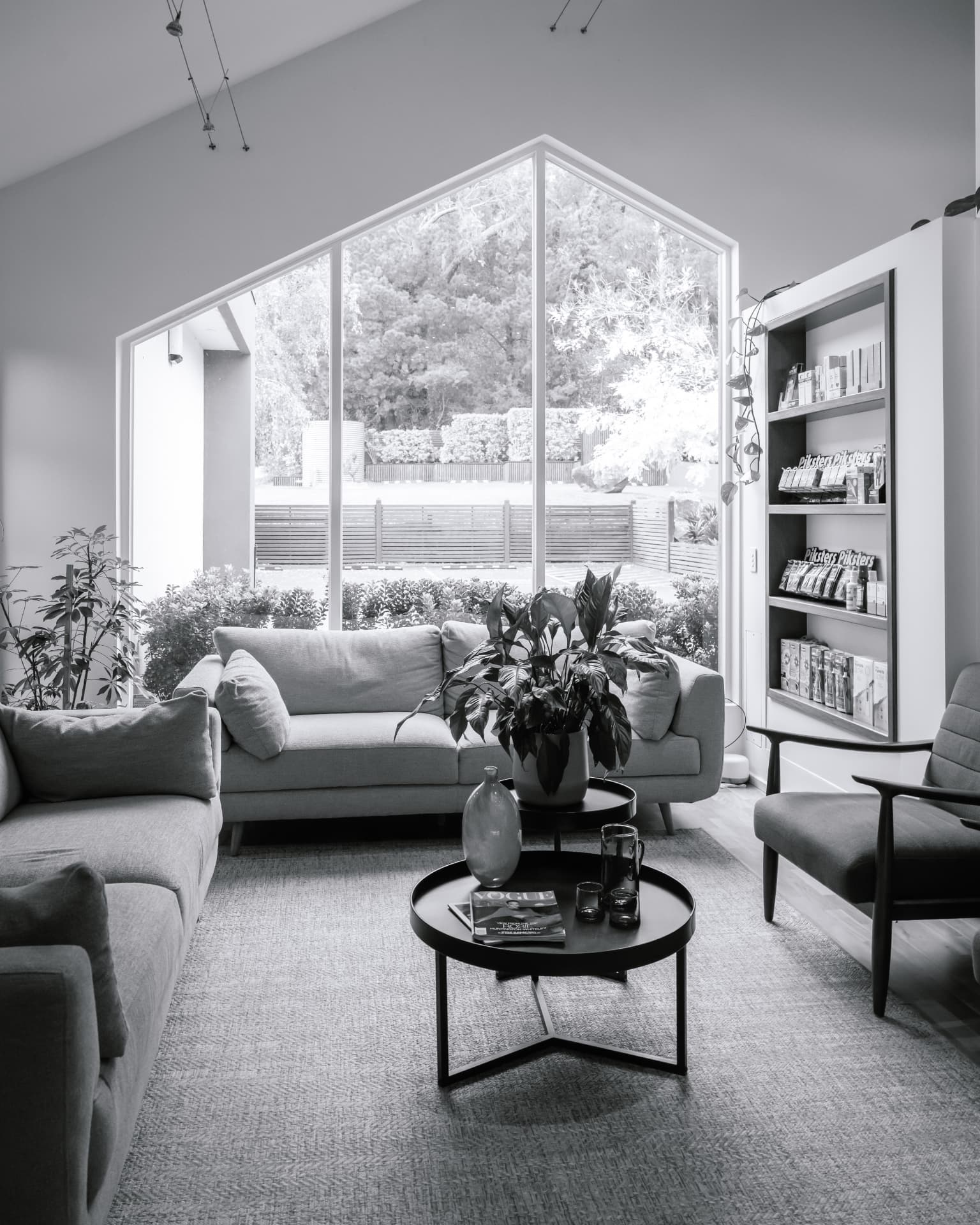 The bright waiting room at Red Hill Dental Practice